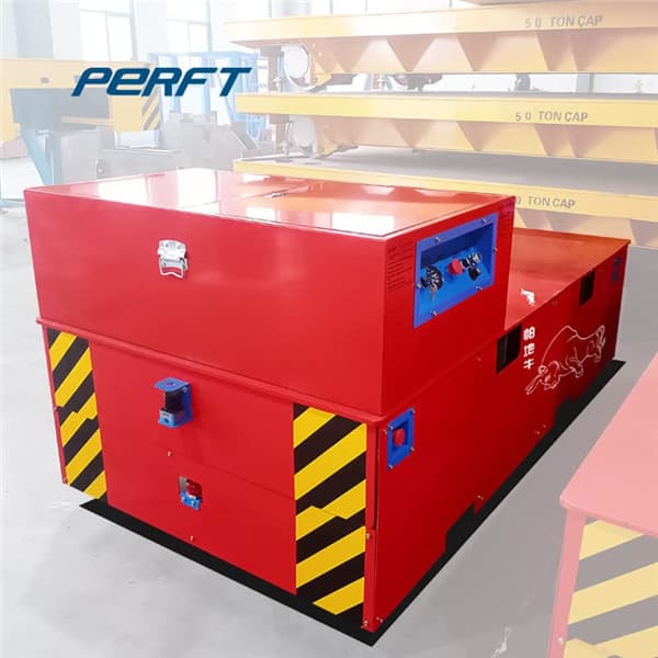 Steel Ladle Transfer Trolley Battery Operated 40 Tons